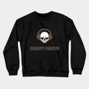 Skull with Grey Headphones Crewneck Sweatshirt